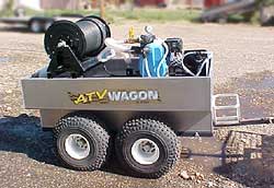 atv trailer with tank